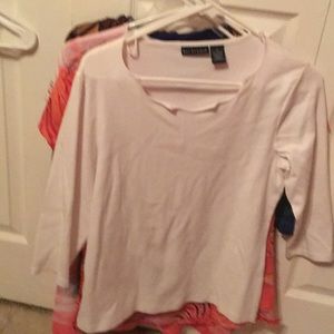 Cotton  Three-quarter sleeve T-shirt